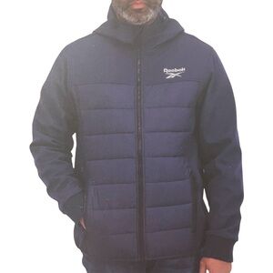 Reebok Men's Coat Jacket in Vector Navy Size Large
